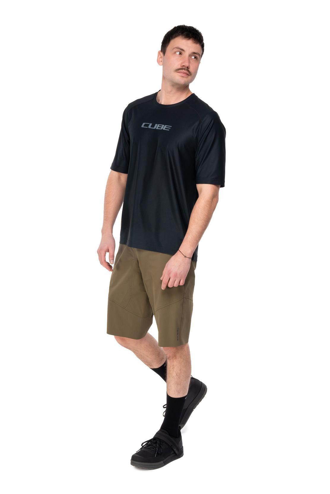Cube Maillot fonctionnel manches courtes noir