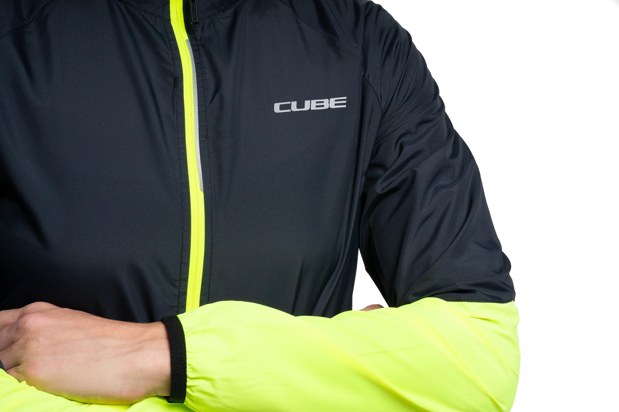 Cube WS Veste coupe-vent CMPT black´n´yellow