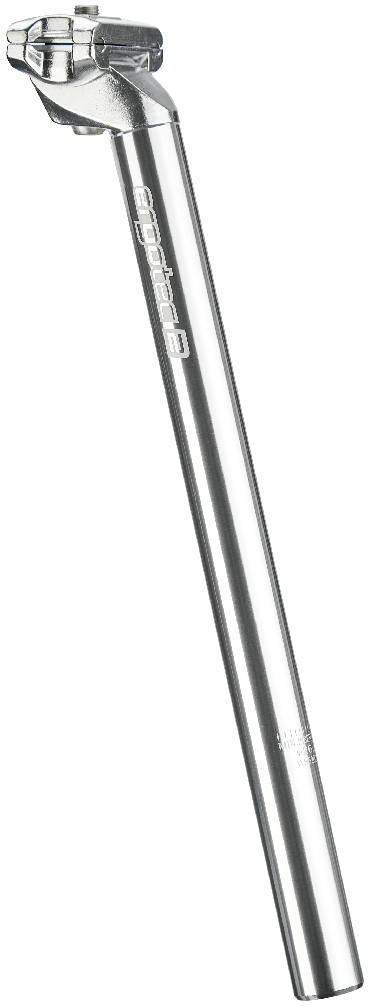 Humpert Ergotec CNC tige de selle à patte de fixation Ø26,2mm argentée