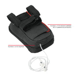 NC-17 Connect sacoche smartphone pour potence, fermeture velcro noir uni
