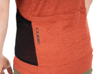 Cube GRAVEL Maillot Full Zip CARGO manches courtes rouge
