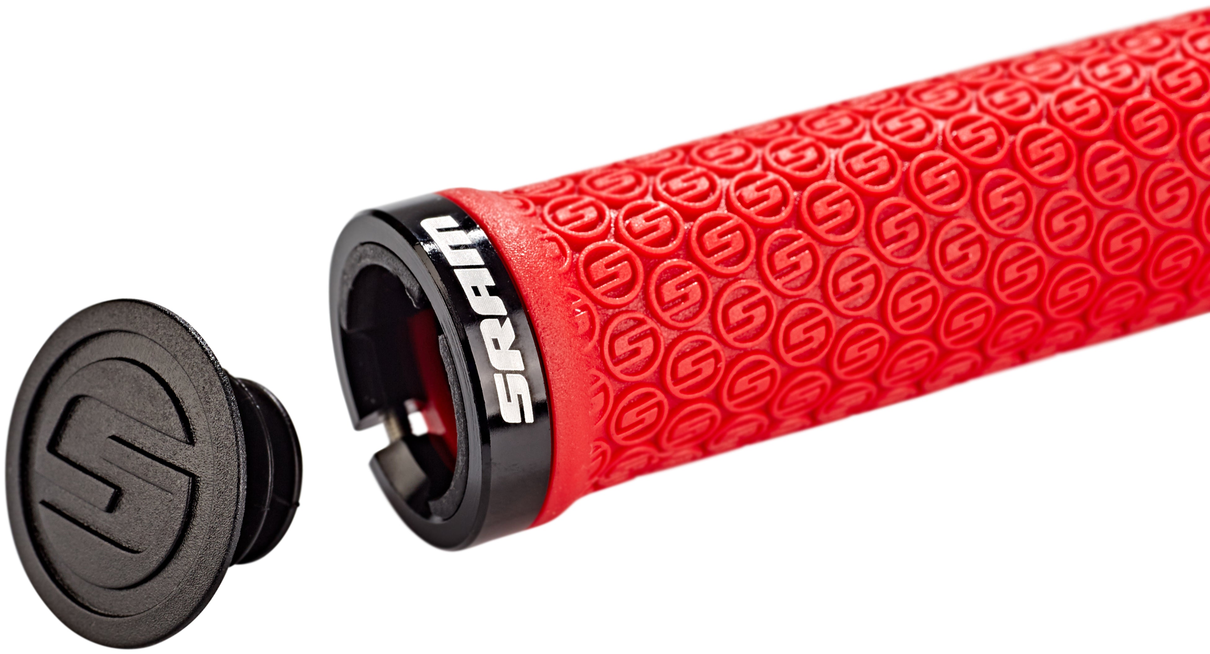 SRAM MTB bagues de serrage poignées rouge