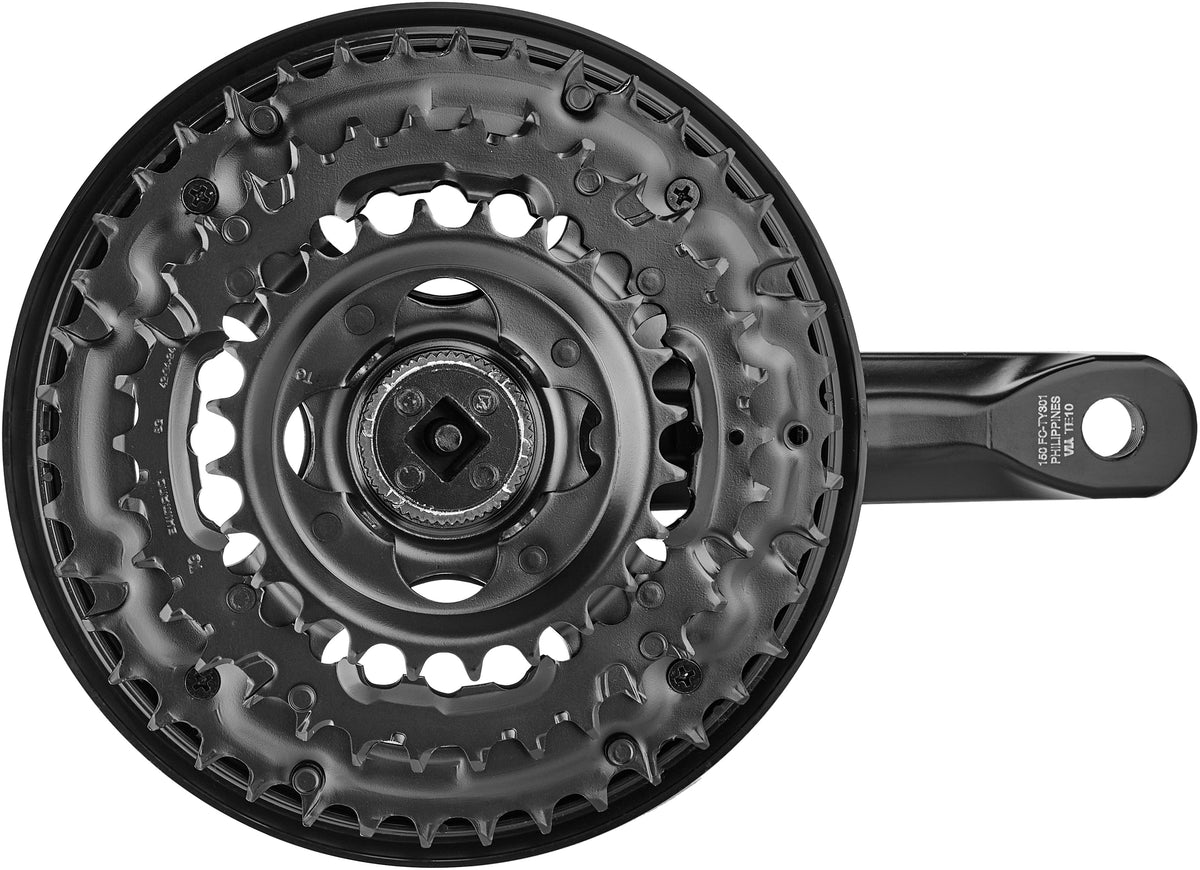 Shimano FC-TY301 pédalier carré 6/7/8 vitesses 42/34/24 dents noir