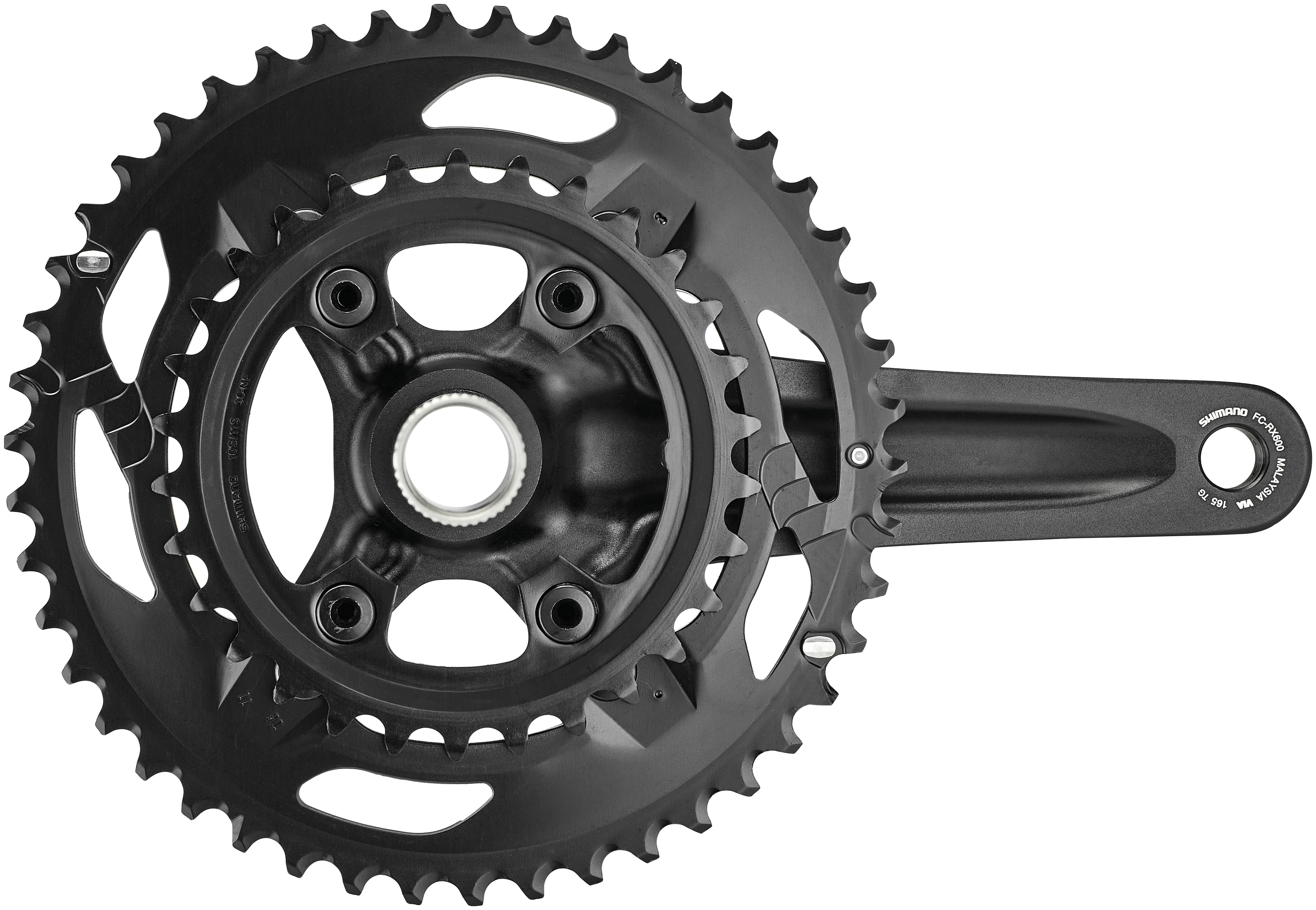Shimano GRX FC-RX600 pédalier 2x11 46-30 dents noir