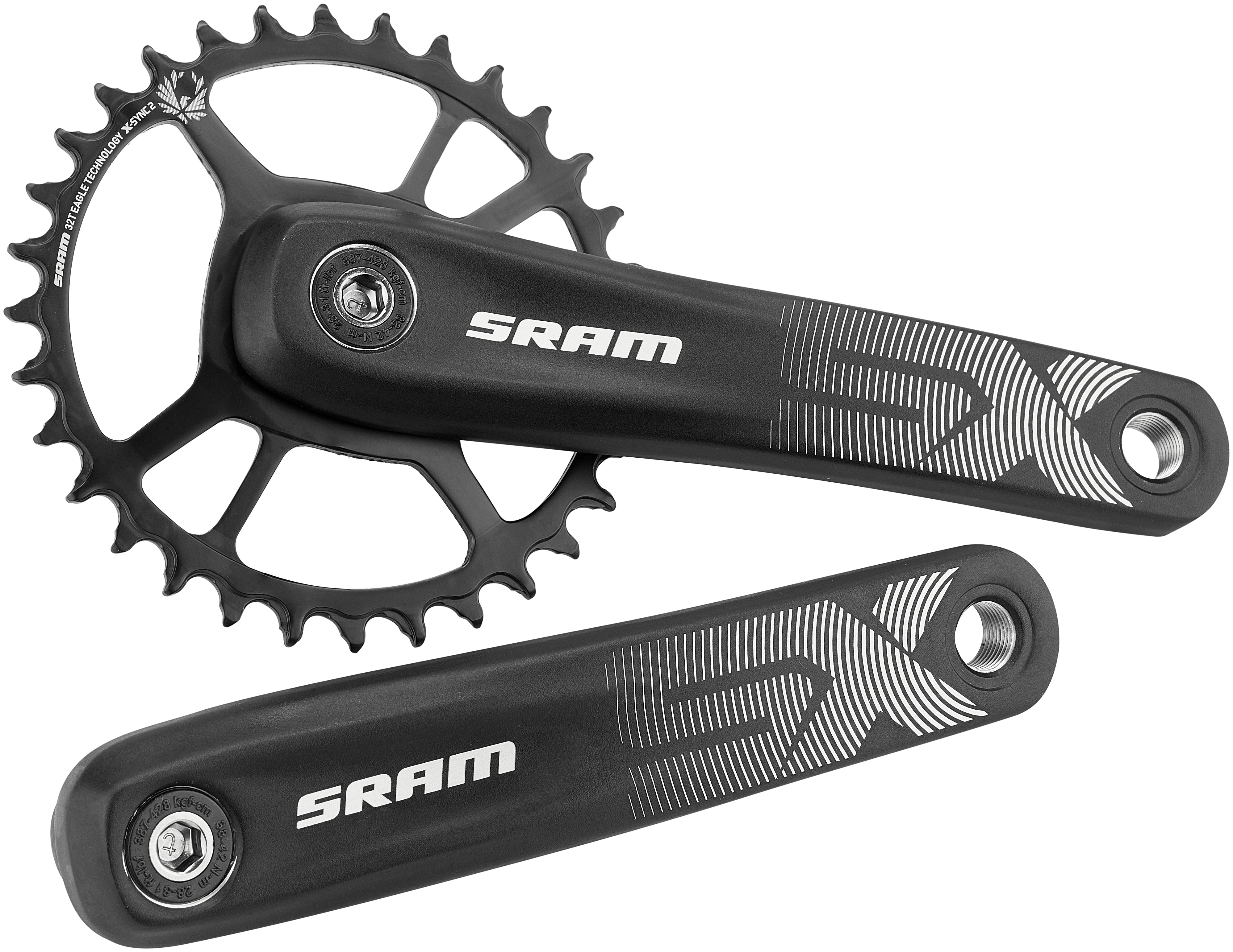 SRAM SX Eagle Power Spline pédalier 32 dents 12 vitesses Boost noir