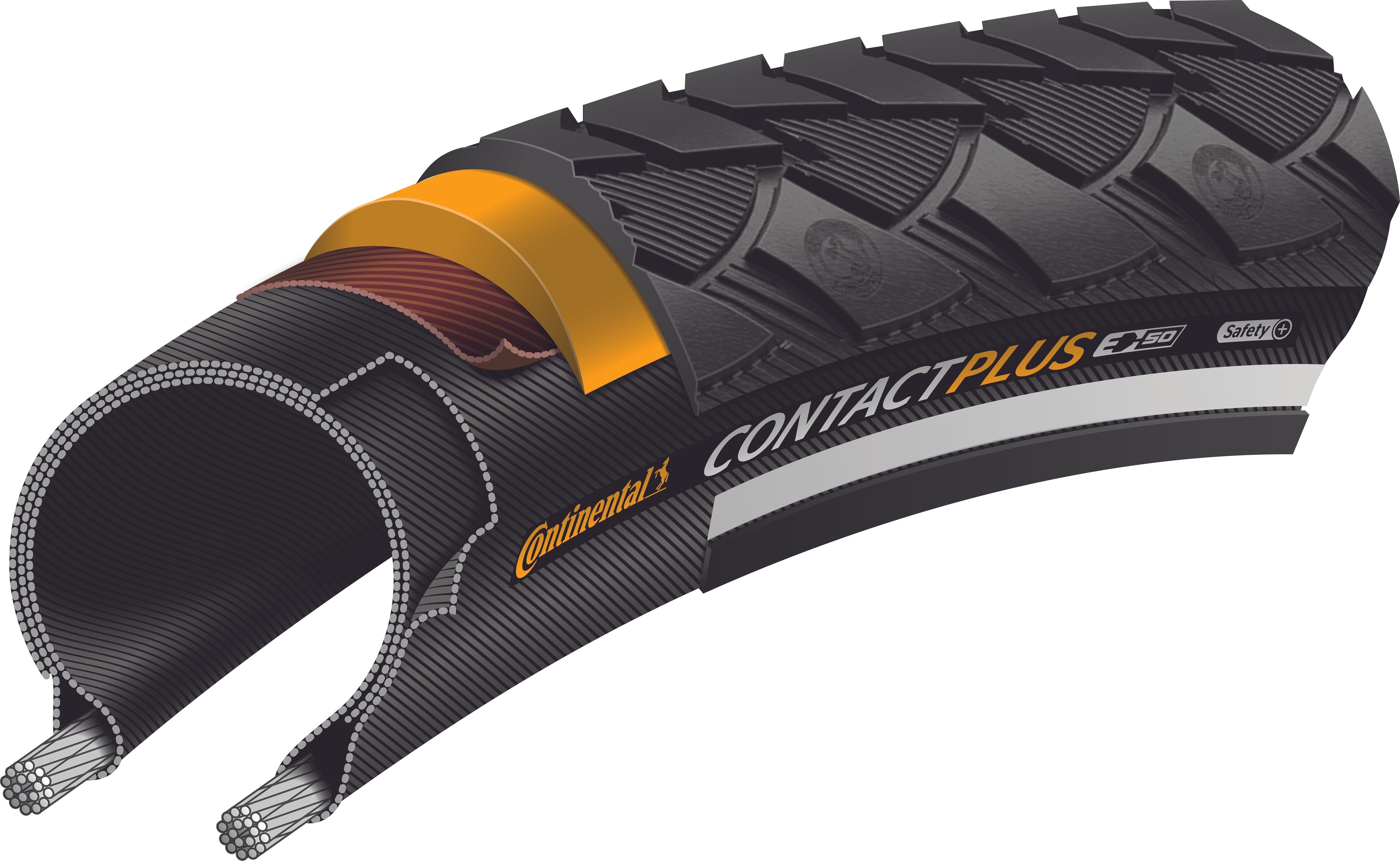 Continental Contact Plus pneu à tringle SafetyPlus Breaker 28