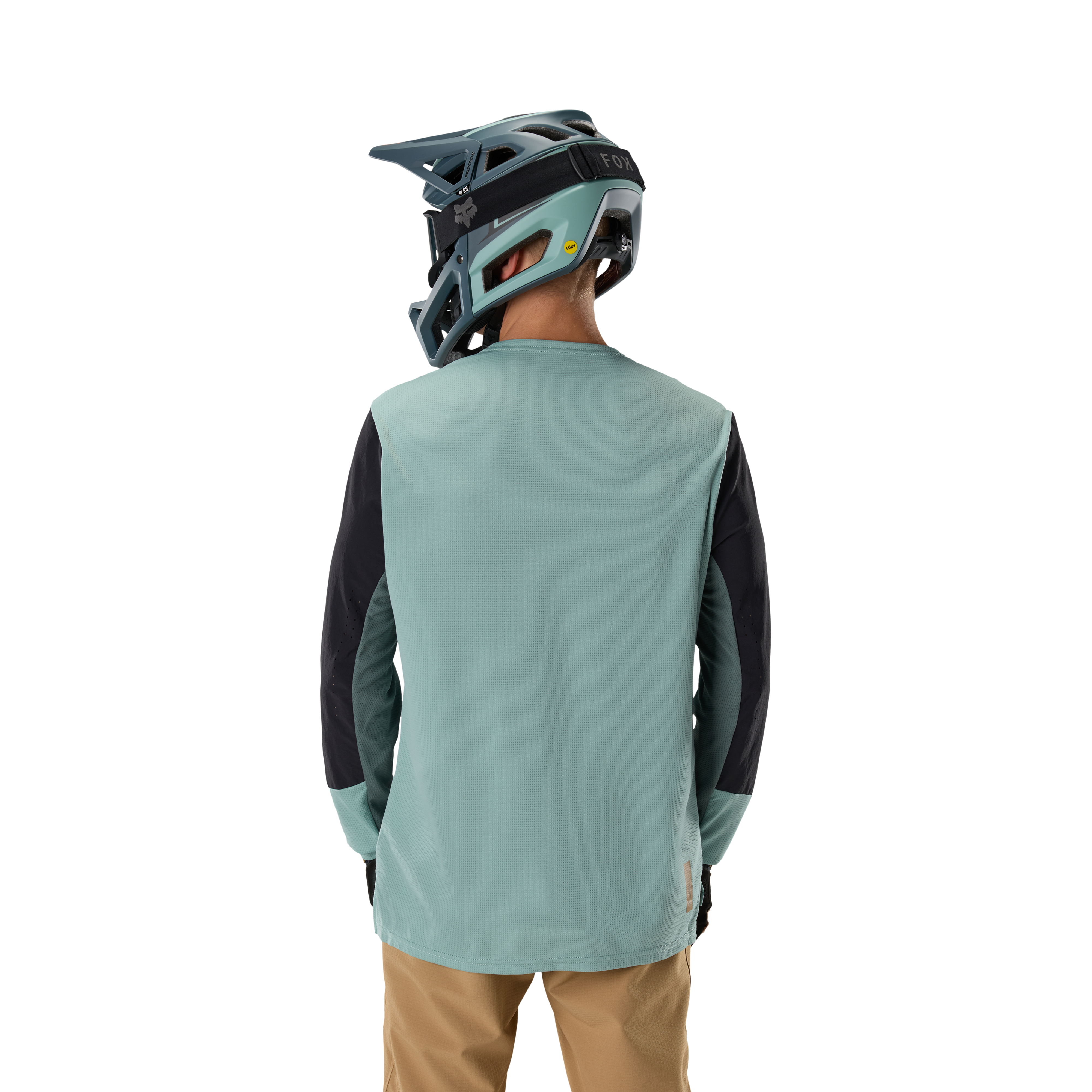 Fox Defend Ls Jersey Bleu Arctique