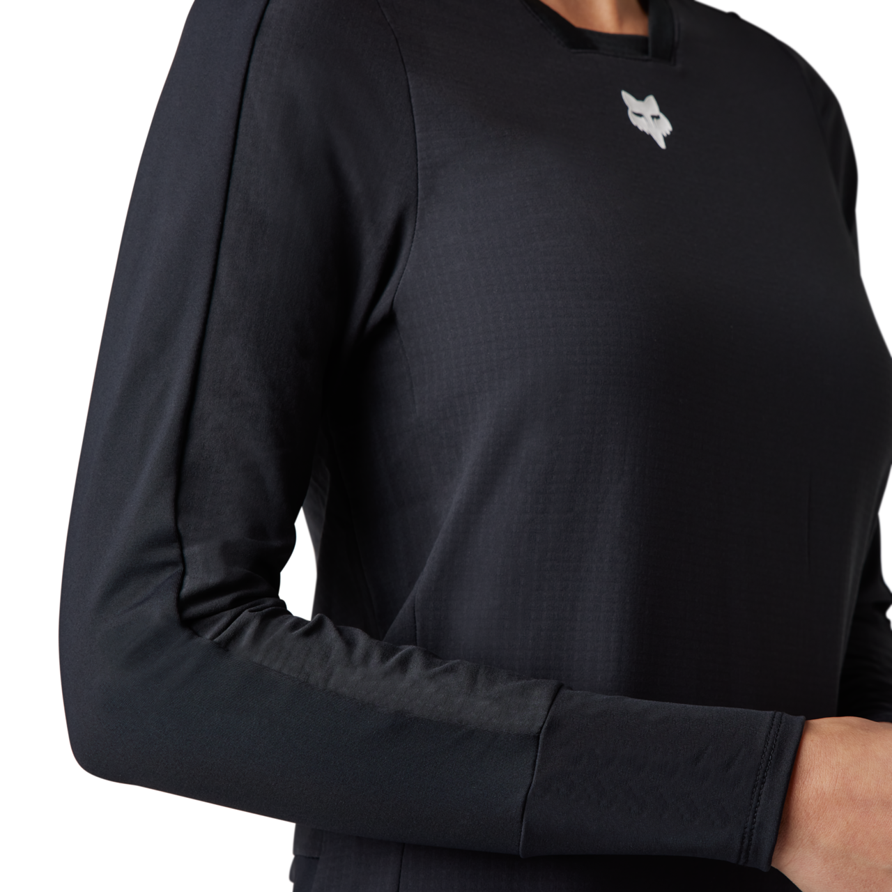Fox W Defend Thermal Jersey Noir