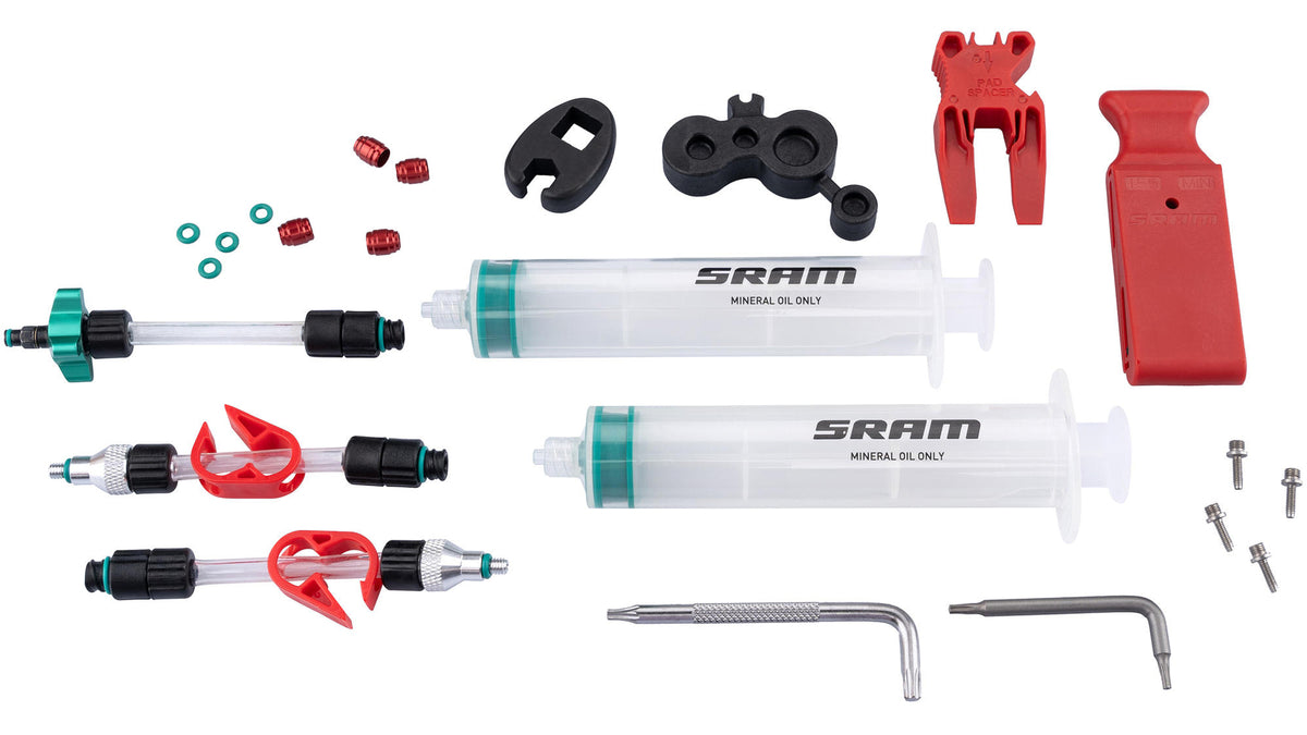 Kit de purge SRAM Standard (huile minérale) sans huile minérale pour DB8/Maven transparent/vert