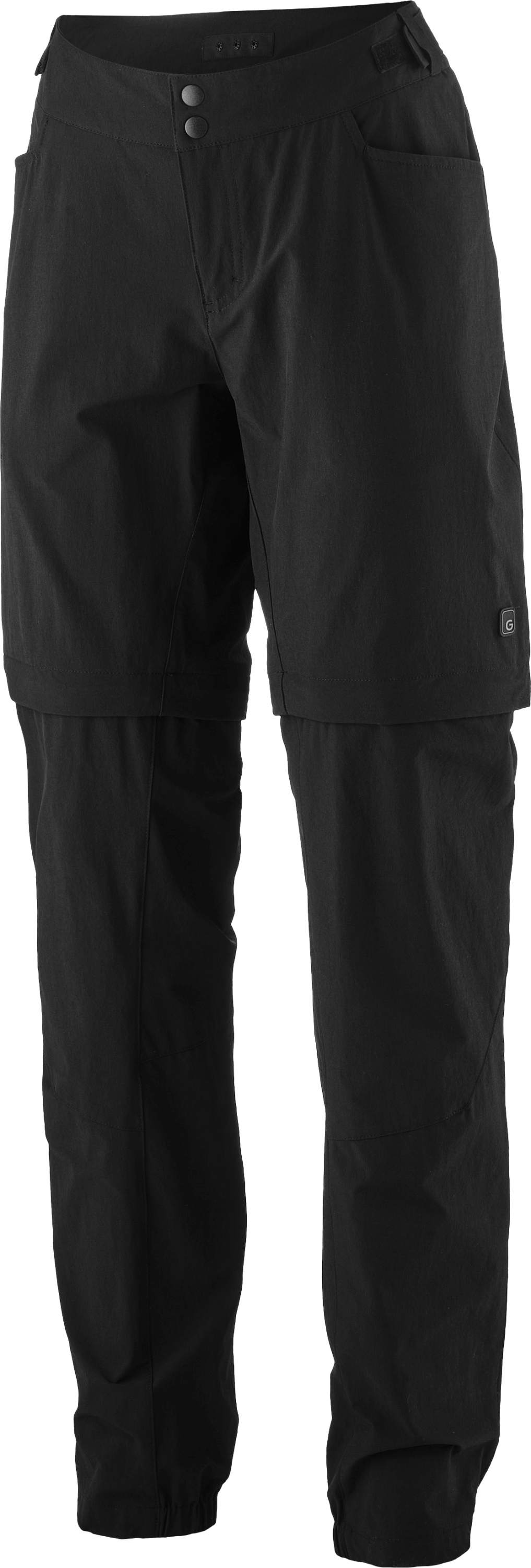 Gonso Pantalon d'aventure Zip Off Femme black