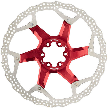 Reverse disque de frein 6 trous aluminium/acier rouge