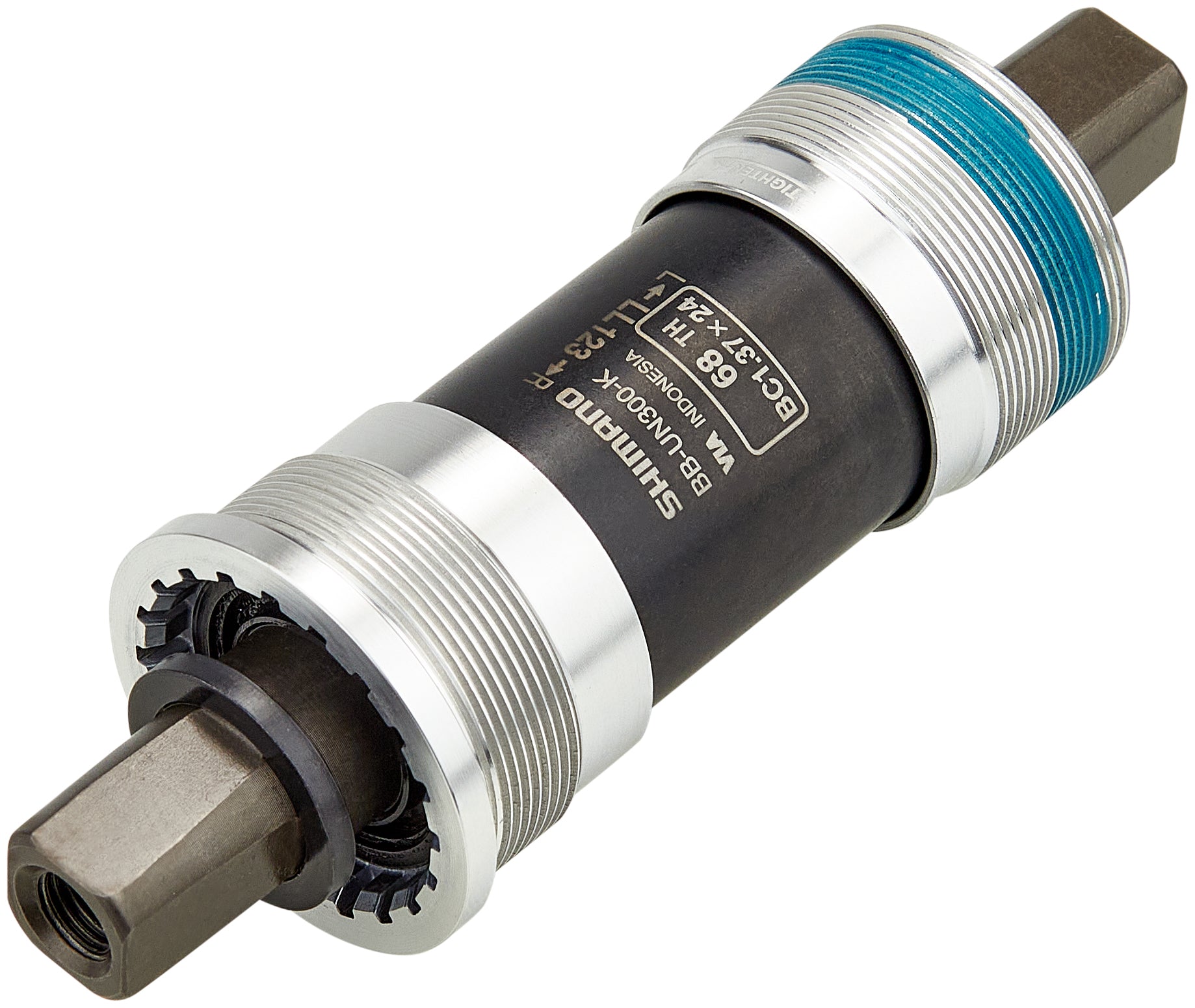 Shimano BB-UN300 Boîtier de pédalier carré BSA 68mm pour carter de chaîne incluant entretoise