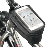 NC-17 Connect sacoche smartphone pour tube supérieur, fermeture velcro noir uni