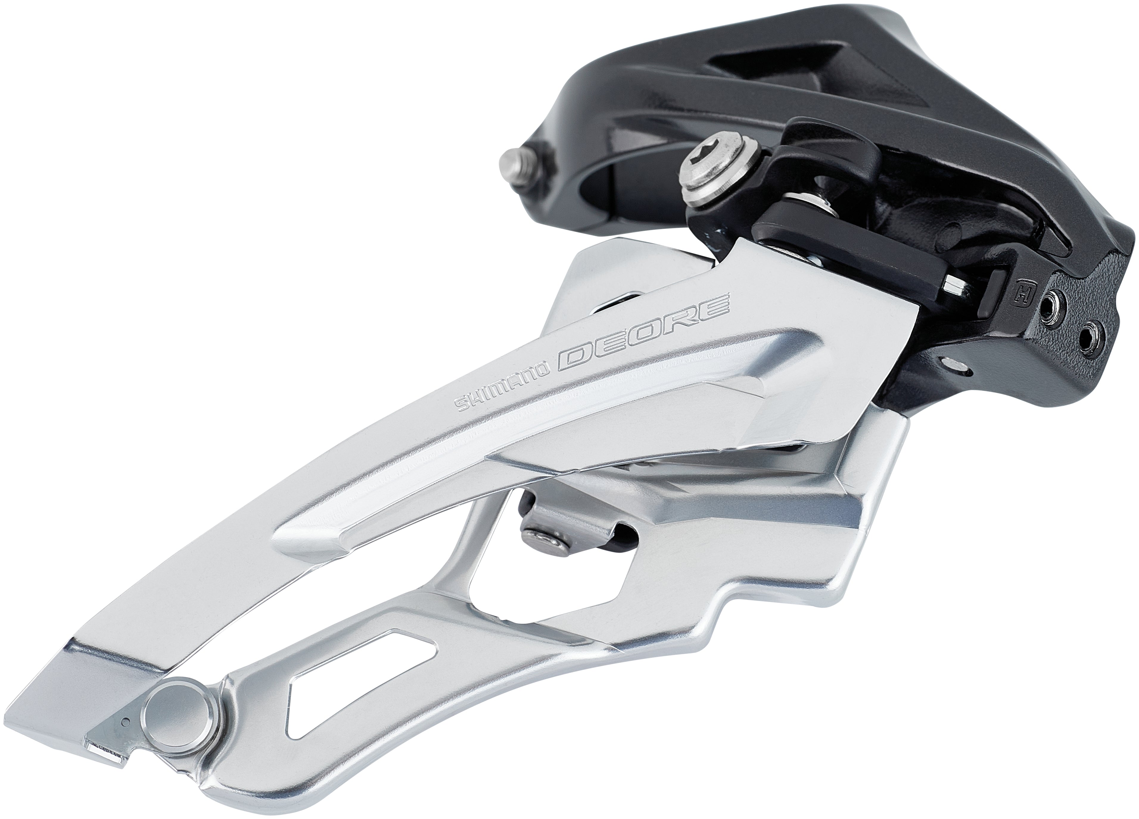 Shimano Deore VTT FD-M6000 dérailleur avant 3x10 vitesses Side Swing collier haut noir/argenté