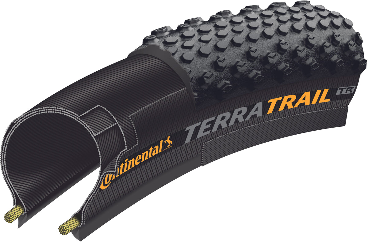 Continental Terra Trail ShieldWall pneu pliable 700x40C TLR E-25 noir/marron