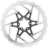 Disque de frein Reverse 6 trous Aluminium/Acier noir/argenté