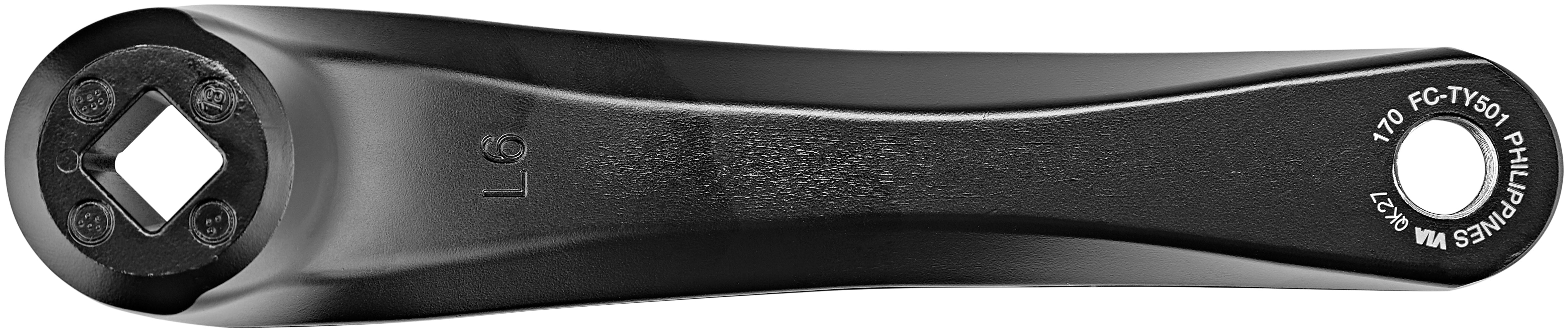 Shimano FC-TY501 pédalier 6/7/8 vitesses 48-38-28 dents noir