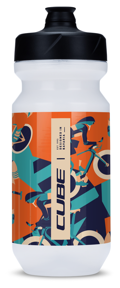 CUBE Bouteille d'eau Flow 500 blue´n´orange