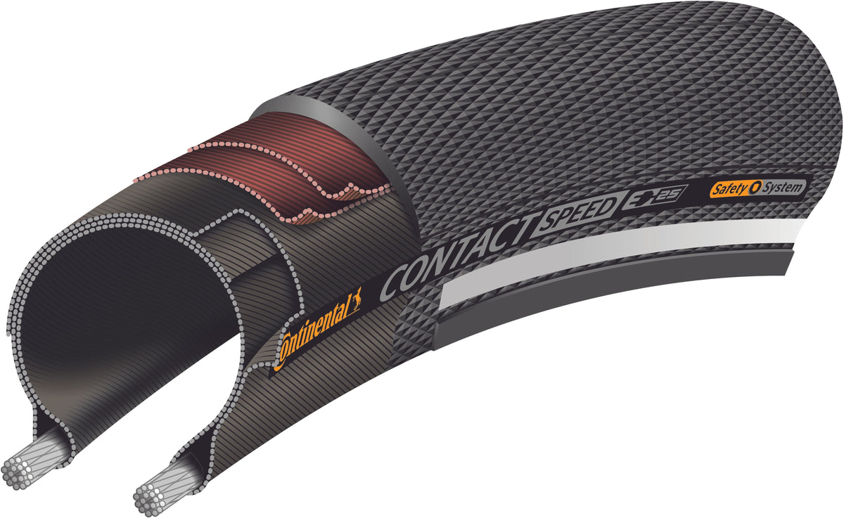 Continental Contact Speed pneu à tringle fil Double Safety System Breaker 28"
