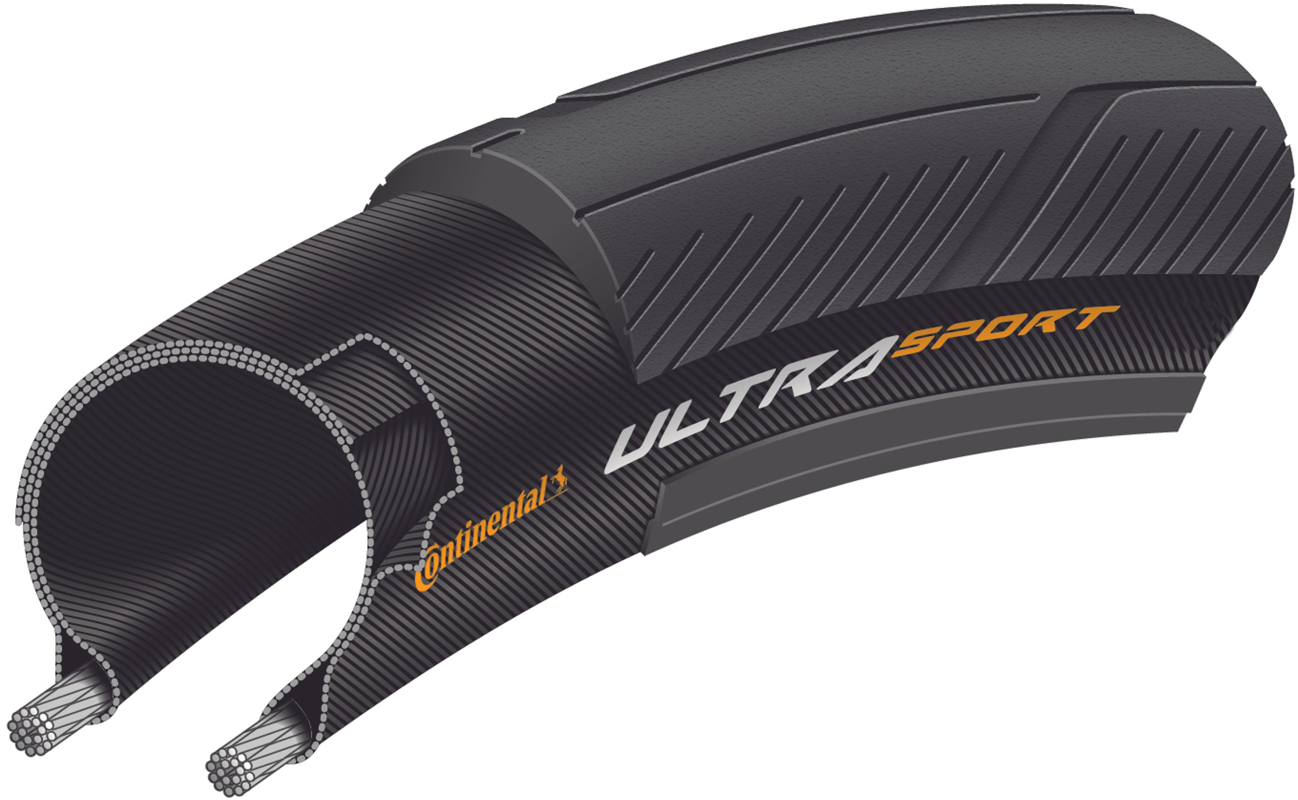 Continental Ultra Sport III Performance pneu pliant 700x23C noir