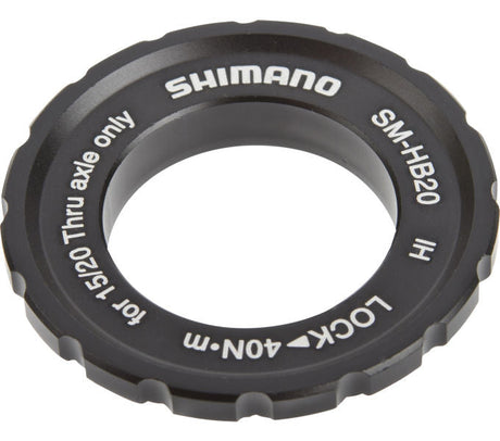 Shimano bague de serrage CENTER-LOCK pour moyeux à axe traversant de 20 mm