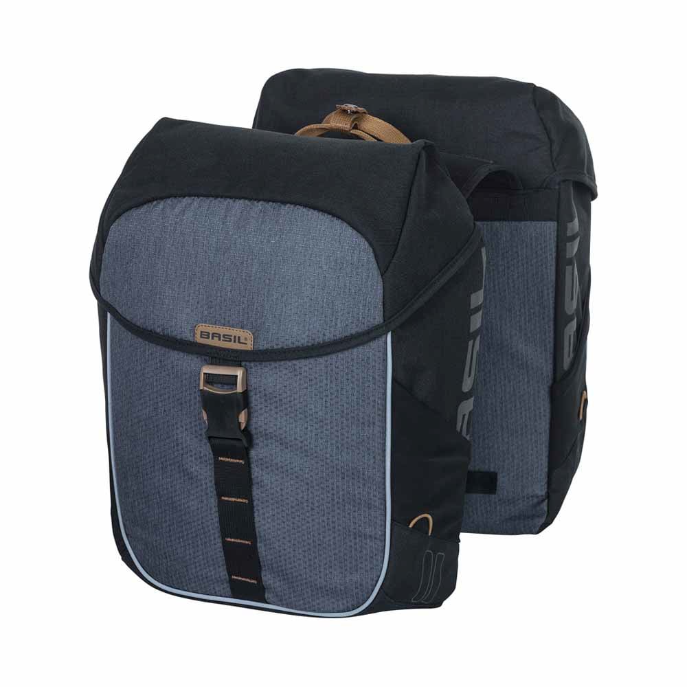 Basil Miles Sacoche double pour porte-bagages 34l bleu/noir