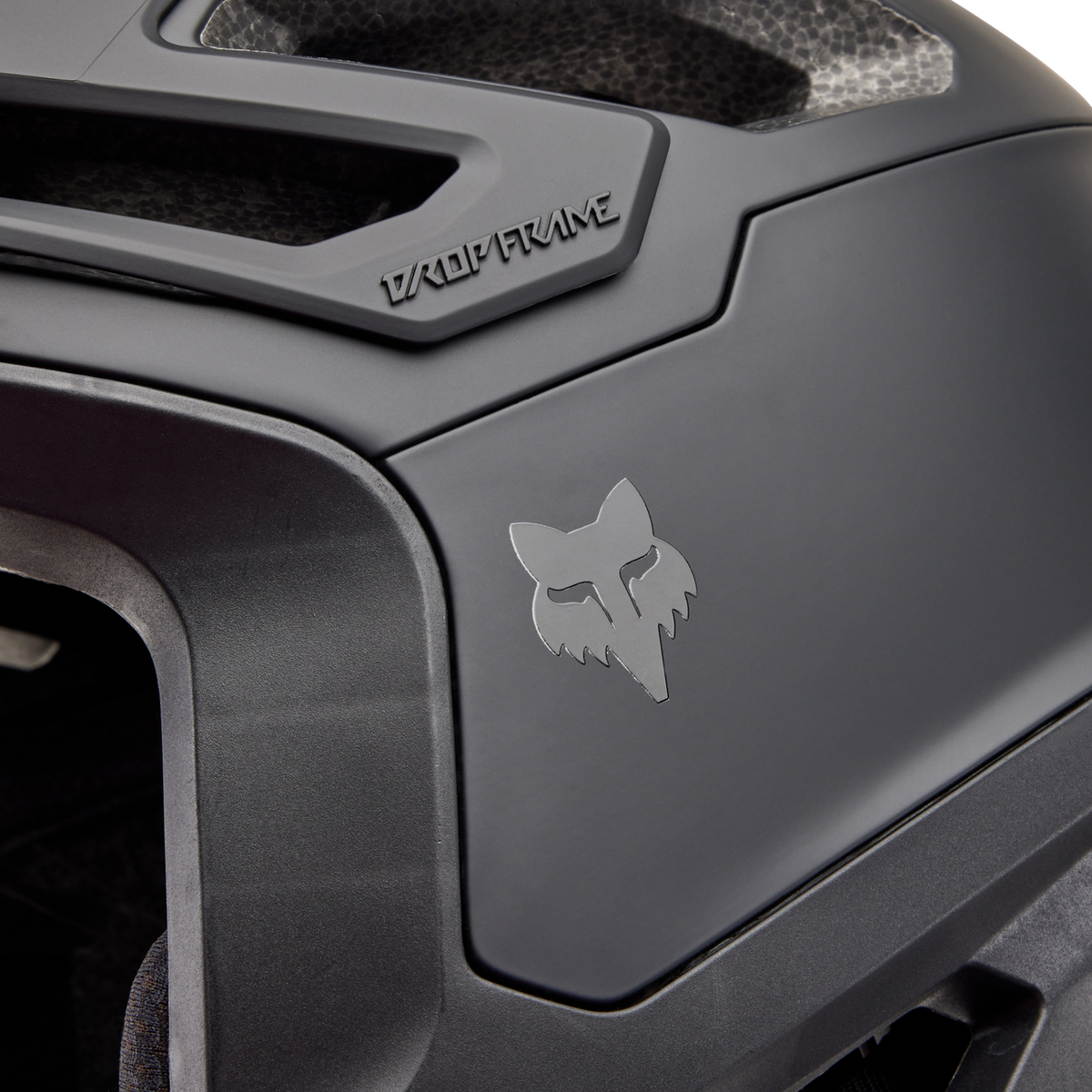 Casque VTT Fox Dropframe Pro Noir Mat Mat
