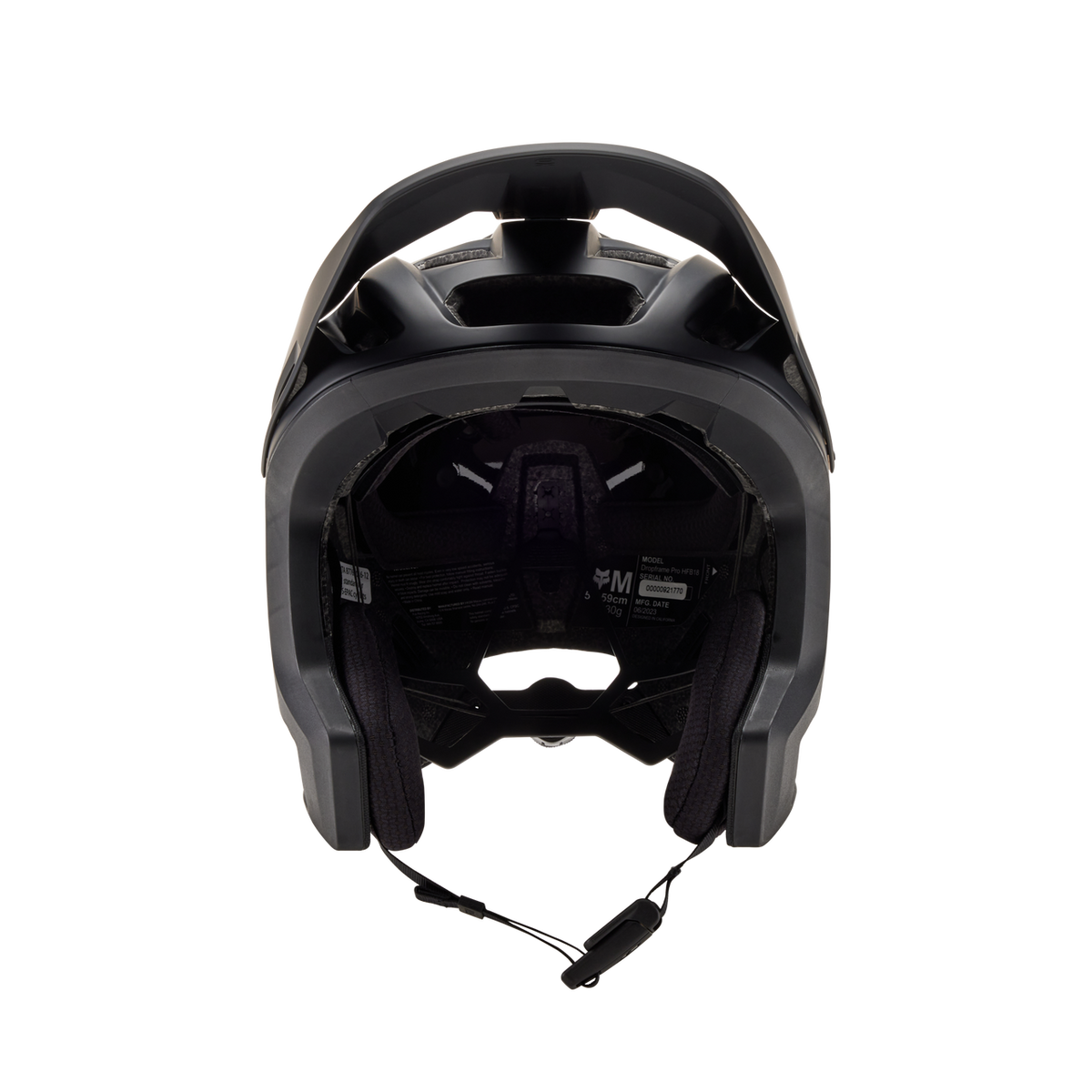 Casque VTT Fox Dropframe Pro Noir Mat Mat