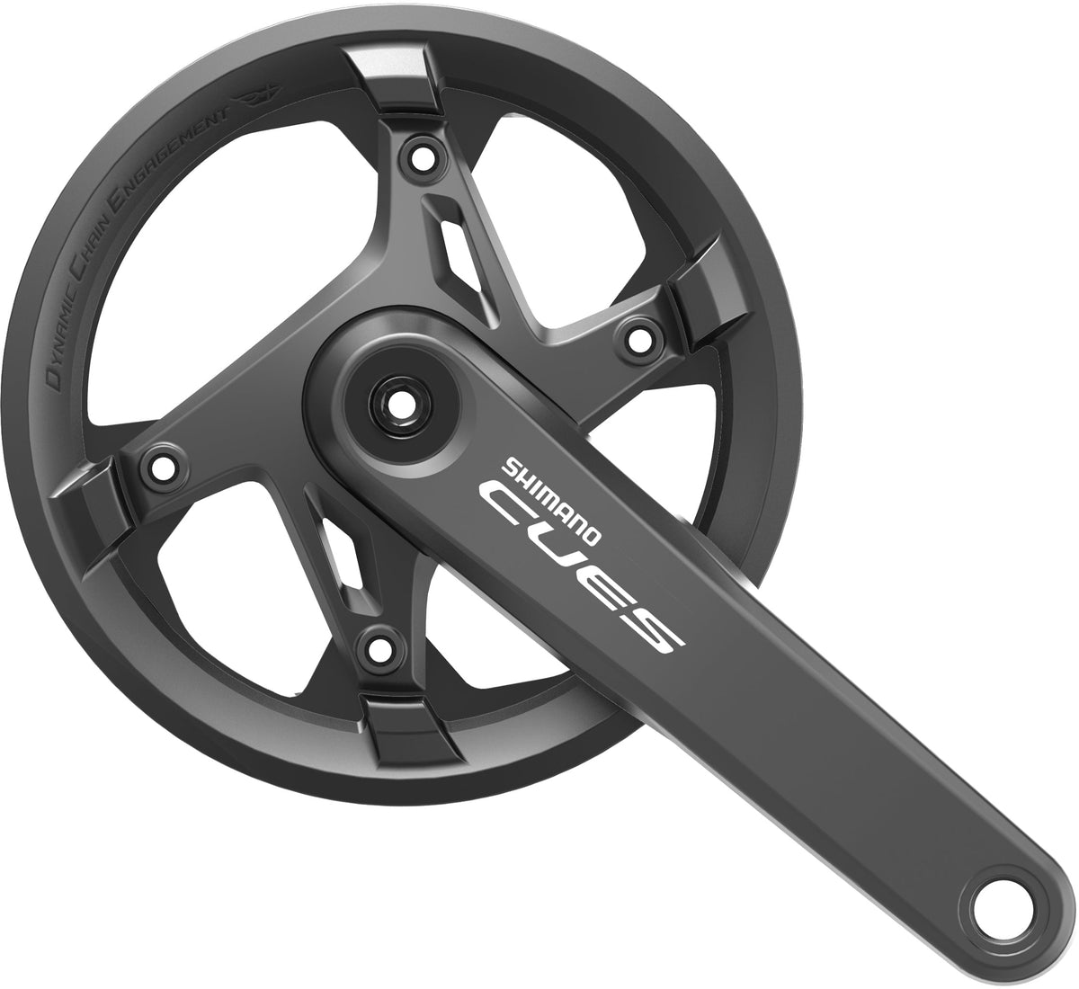 Shimano Cues FC-U6000-1 pédalier 9/10/11 vitesses 40 dents avec protection de chaîne