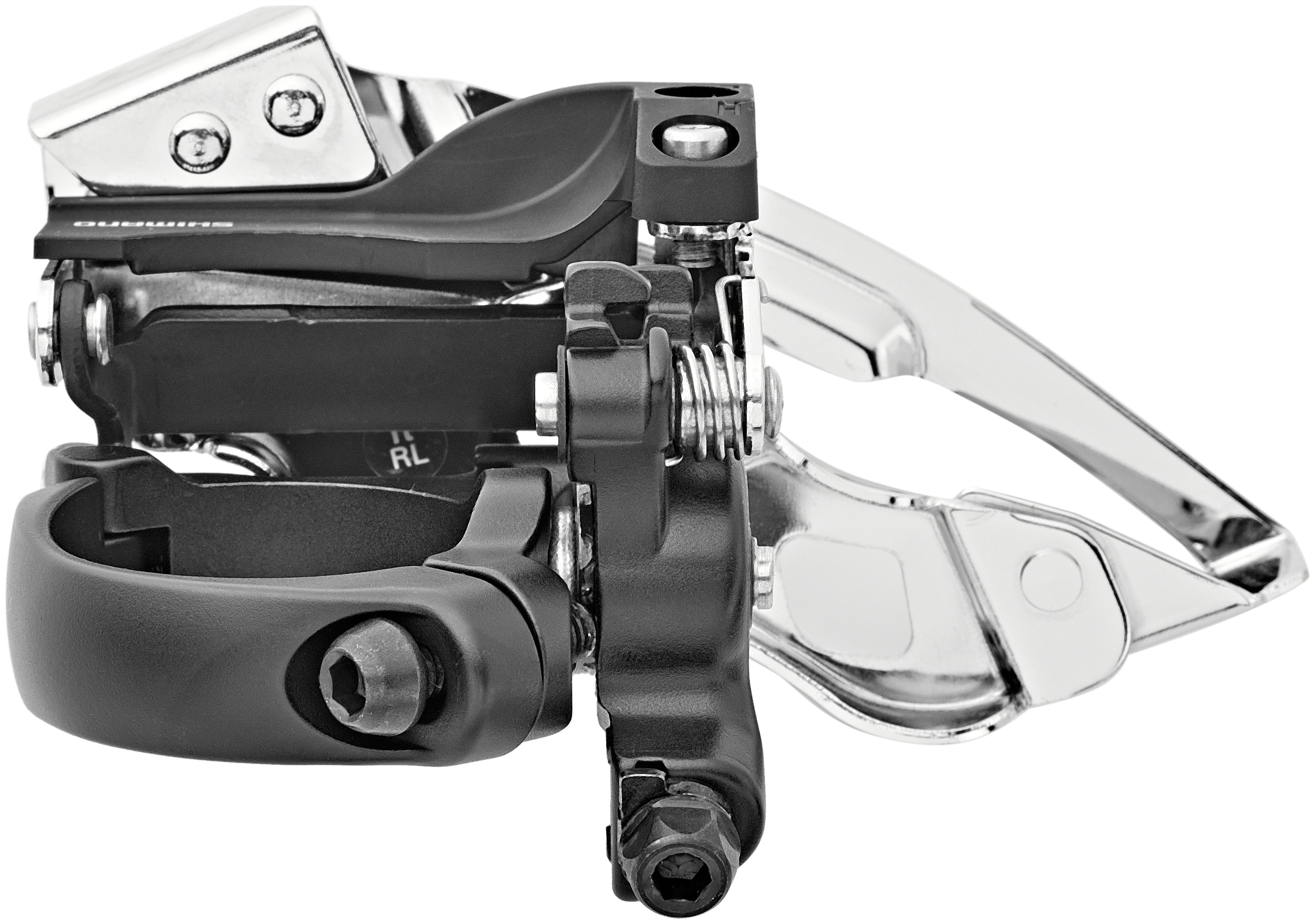 Shimano Deore XT Trekking FD-T8000 Dérailleur avant Collier bas 3x10 Down Swing noir