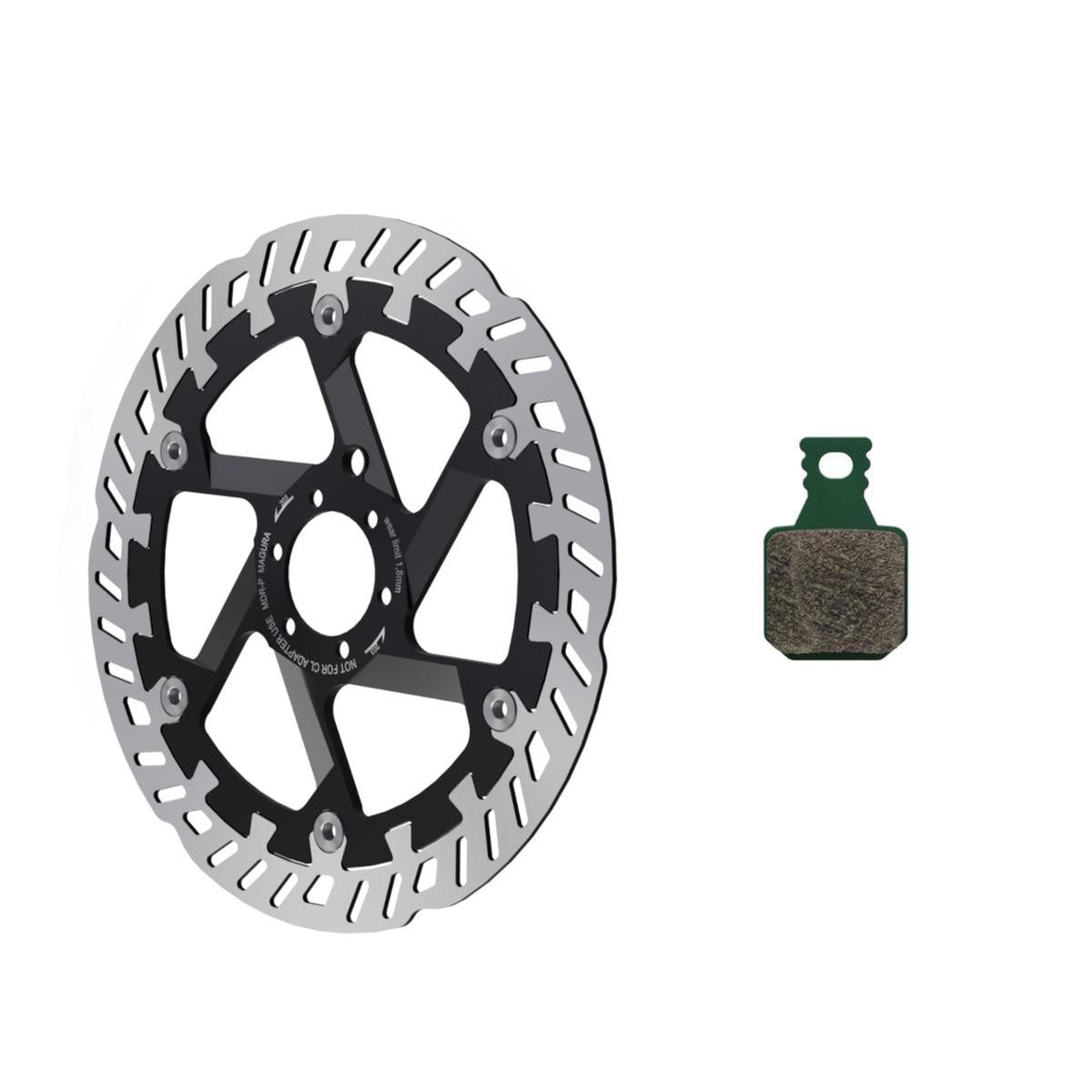Magura MT eSTOP Kit optimisé avec disque de frein 8.S MDR-P 6 trous Ø180mm et plaquettes de frein