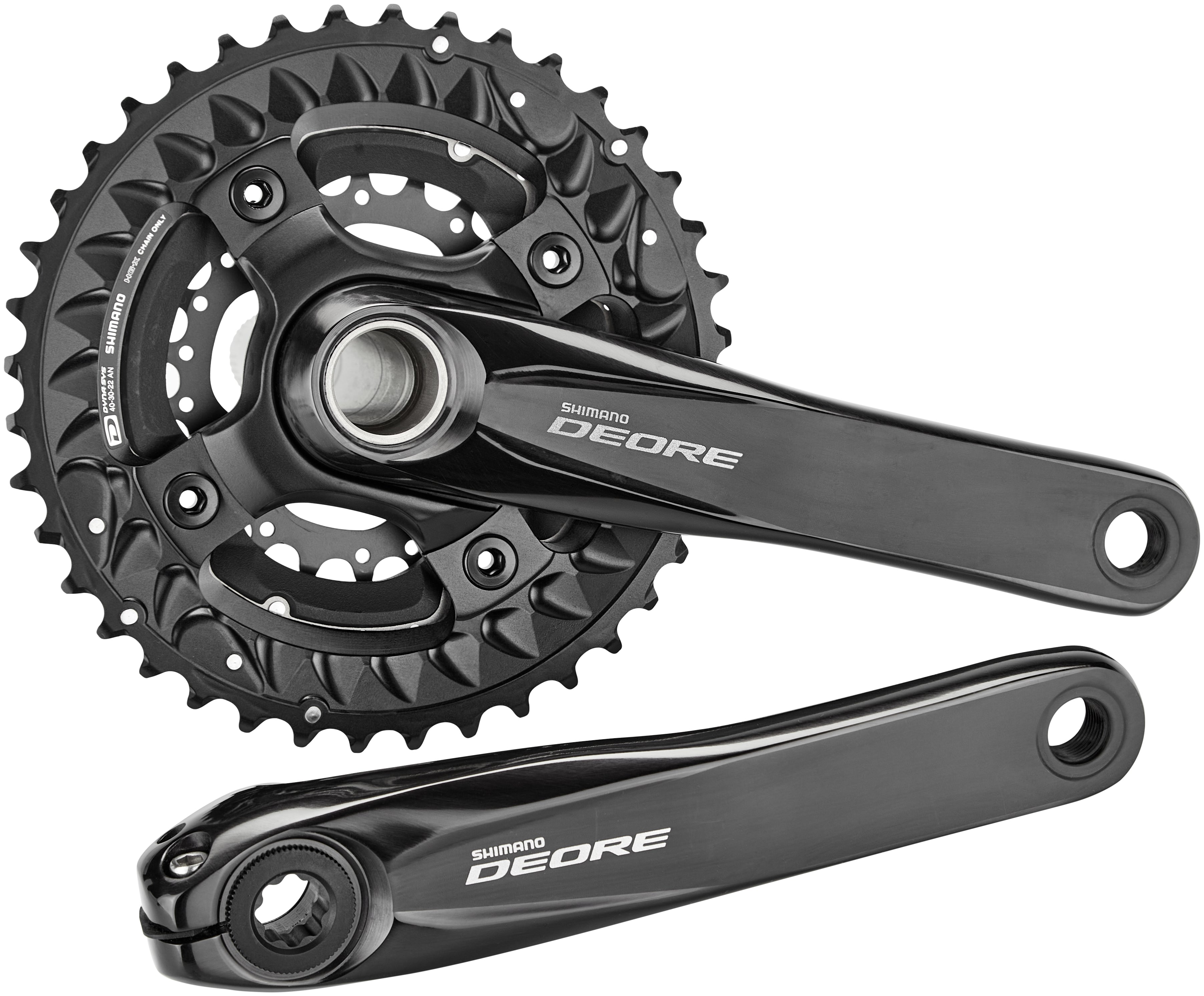 Shimano Deore MTB FC-M6000 pédalier 3x10 vitesses 40-30-22 dents noir