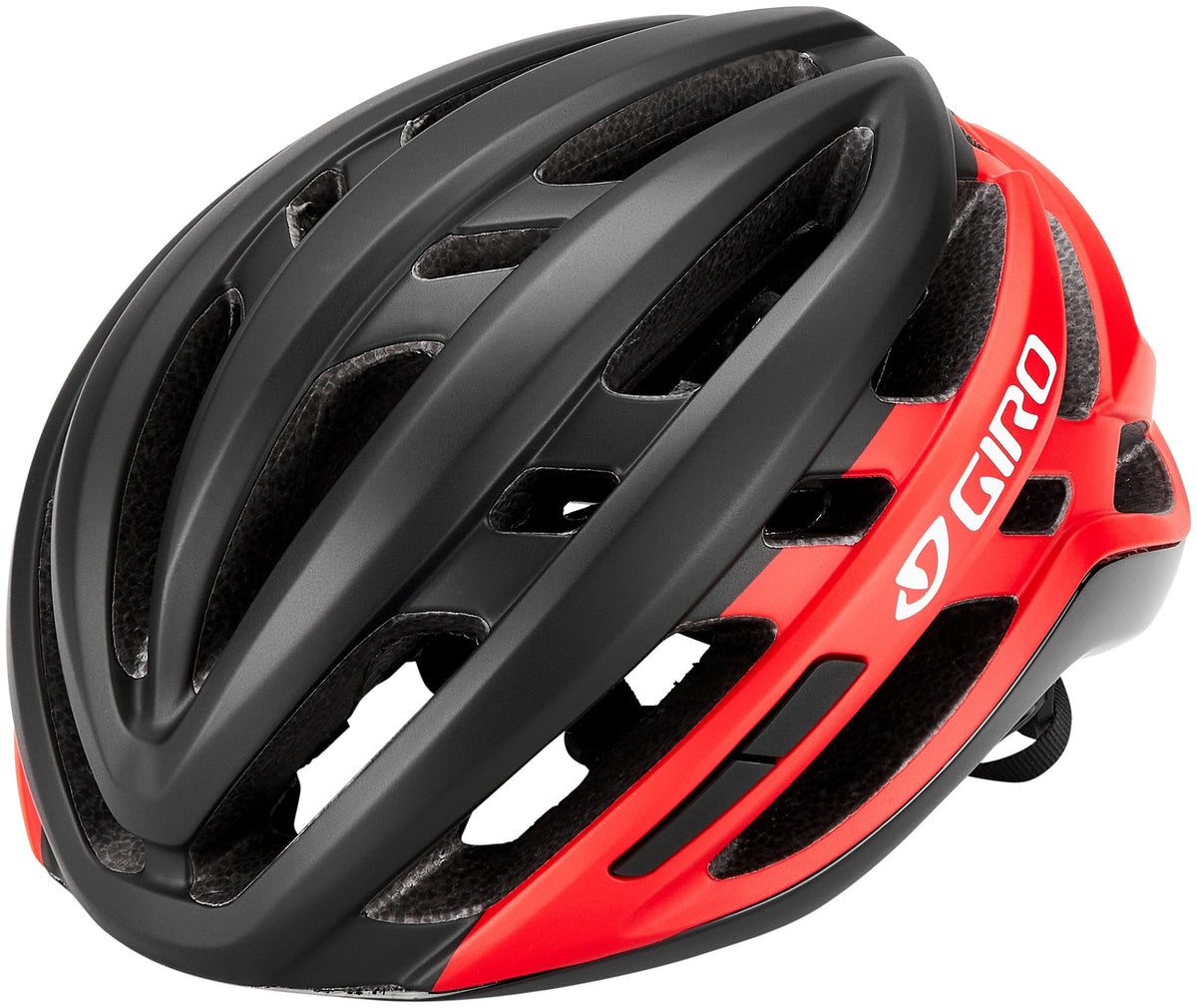 Casque Giro AGILIS noir mat/rouge vif