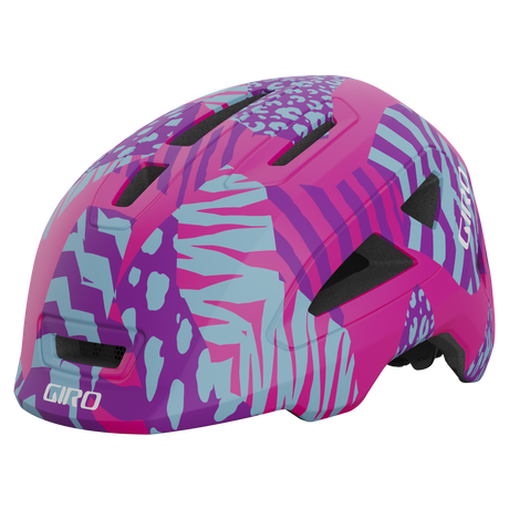 Casque Giro Scamp II mat rose animal