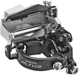 Shimano Altus FD-M315 dérailleur avant 2x7/8 vitesses Top Swing collier bas Dual-Pull argent/noir
